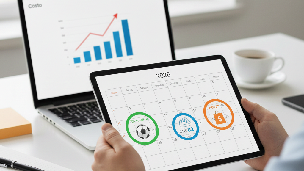 Em 2026 a atenção vai ficar mais cara, mais disputada e mais curta: como preparar seu marketing para o ano da copa,eleições e black friday!